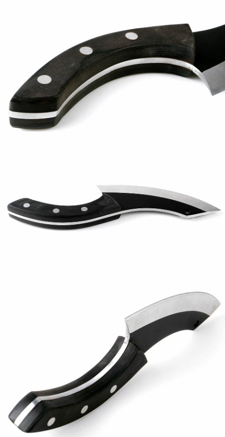 Hand-Forged Hammer Chef Knife — 59-60 HRC Carbon Steel