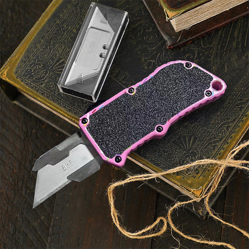 Aluminum Retractable Utility Knife — EDC with 5 Spare Blades